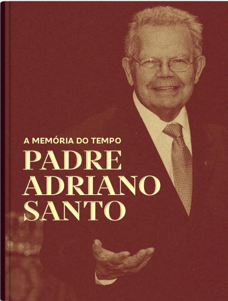 Capa de A Memória do Tempo — Padre Adriano Santo